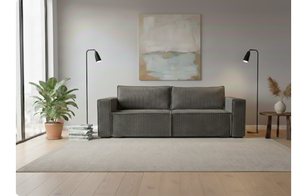 Sofa Smart lincoln 90 na sprężynach z funkcją spania i pojemnikiem